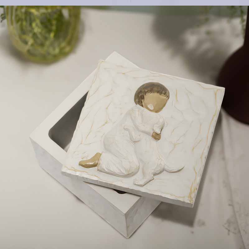 Angel Dog and Cat Memorial Cremation Universal funeral box